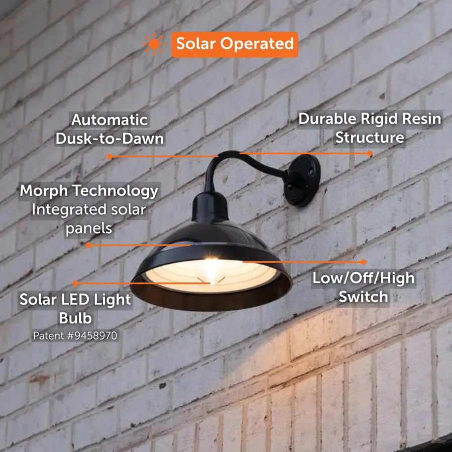 Carriage Solar Barn Wall Light - Image 2