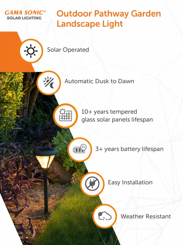 Premier Outdoor Solar Pathway Light with Dual Color LEDs - Image 3