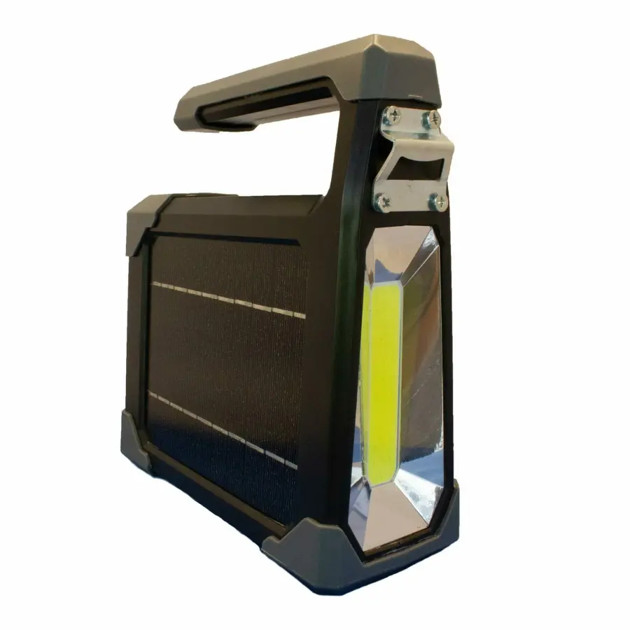 Solar Emergency Flashlight and Camping Lantern with USB Charging - Image 1