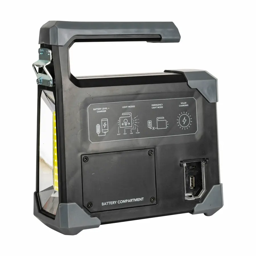 Solar Emergency Flashlight and Camping Lantern with USB Charging - Image 5