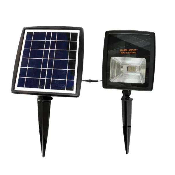 The Pro-Dual Solar Flood Light delivers powerful 500-lumen illumination with switchable warm or bright white color temperatures. Perfect for commercial landscapes, signage, and architectural features with zero wiring required.