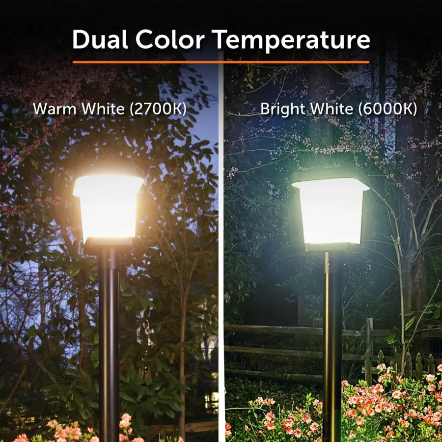 Halo Solar Post Light - 300 Lumen Dual-Color LED - Image 12