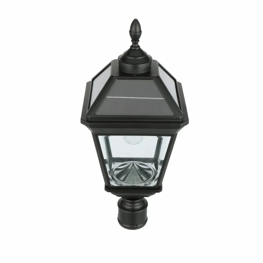 Imperial Bulb Solar Post Light with Trapezoidal Panels - Image 5