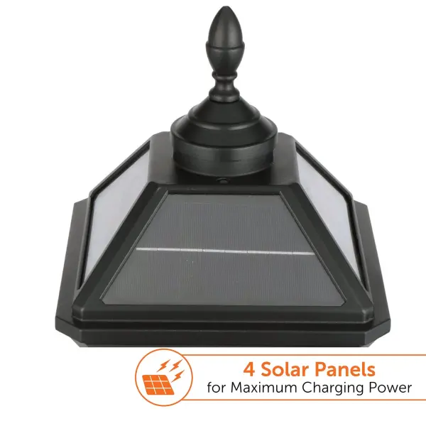 Imperial Trio Bulb Solar Post Light - Image 11
