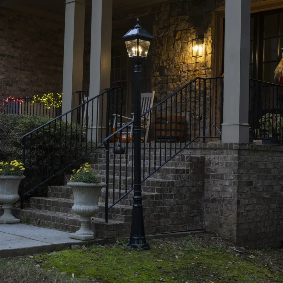 Imperial Trio Bulb Solar Post Light - Image 7