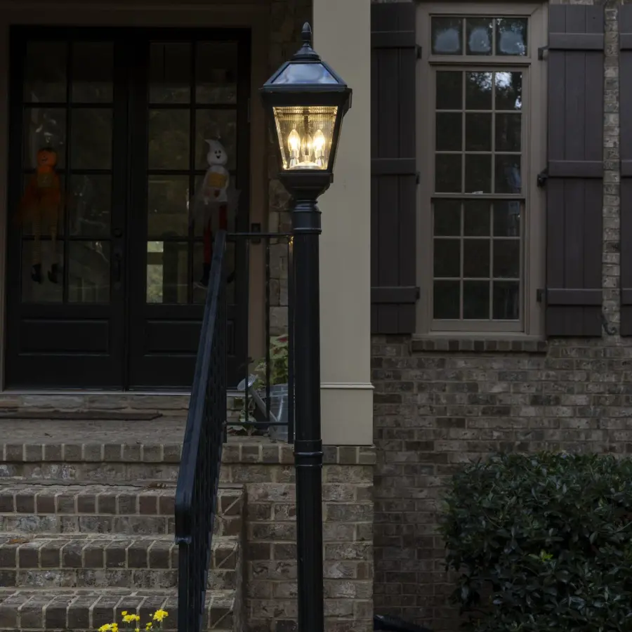 Imperial Trio Bulb Solar Post Light - Image 8