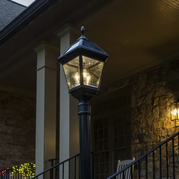 Imperial Trio Bulb Solar Post Light - Image 9