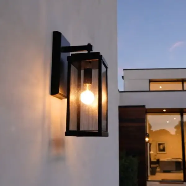 The Modern Nova combines sleek modern design with innovative translucent solar panel technology that turns glass panes into energy collectors. Perfect for homeowners seeking sustainable outdoor lighting without sacrificing style. - alternate view