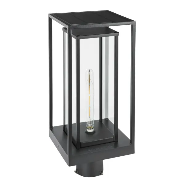 The NovaEdge combines contemporary open-frame design with classic Edison-style LED lighting. Solar-powered with dusk-to-dawn automation, it delivers 200 lumens of warm light for up to two nights per charge. Perfect for eco-conscious homeowners seeking wire-free outdoor lighting.