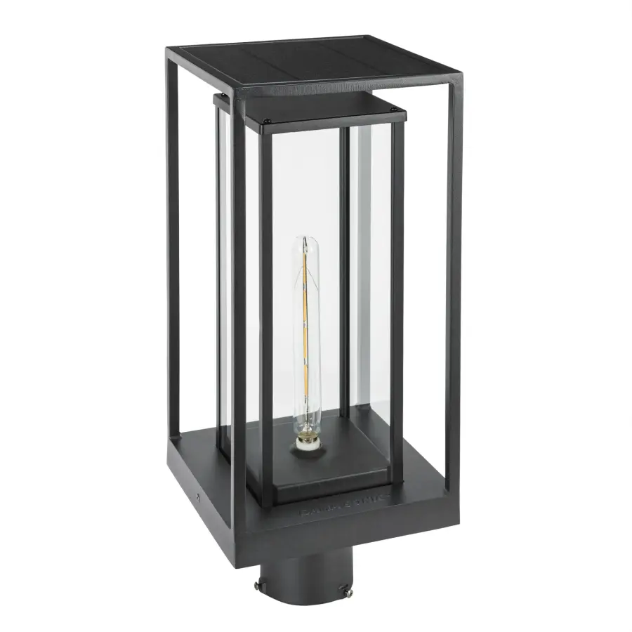 NovaEdge Solar Post Light with Edison-Style LED - Image 1