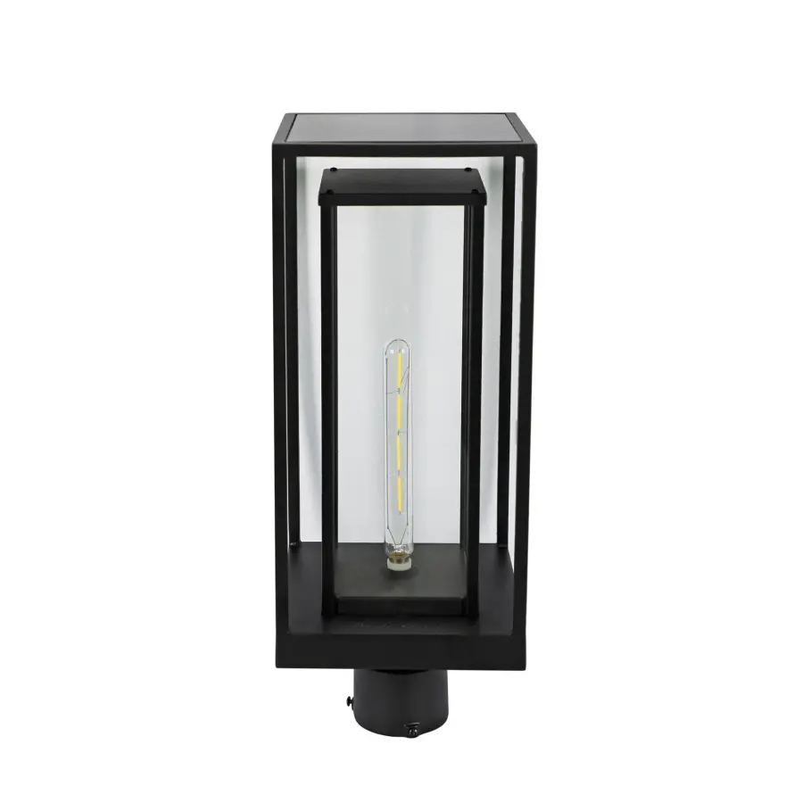 NovaEdge Solar Post Light with Edison-Style LED - Image 2