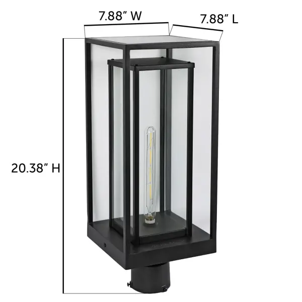 NovaEdge Solar Post Light with Edison-Style LED - Image 8