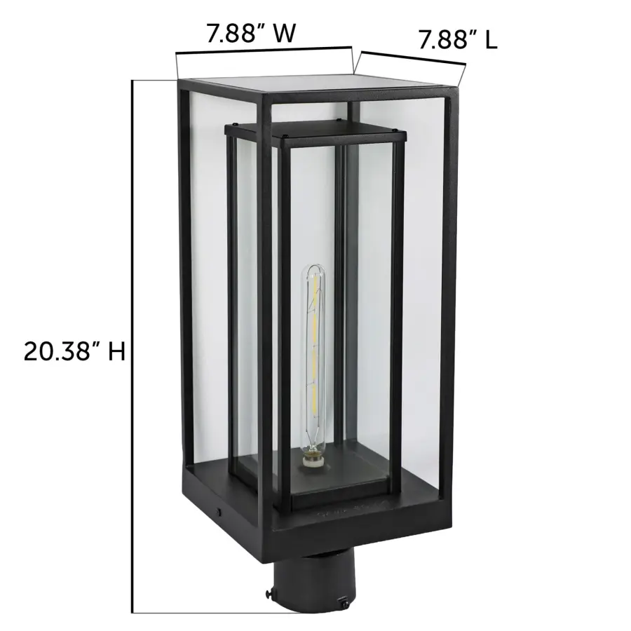 NovaEdge Solar Post Light with Edison-Style LED - Image 8