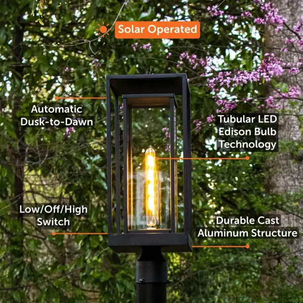 NovaEdge Solar Post Light with Edison-Style LED - Image 10
