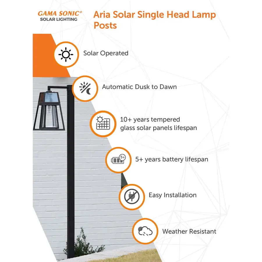 Aria Solar Post Light - Image 4