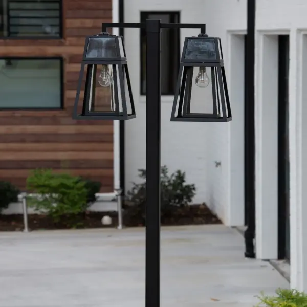 Aria Solar Double-Head Post Light - Image 5