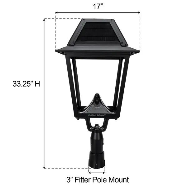 Grand Imperial Commercial Solar LED Post Light - Image 6