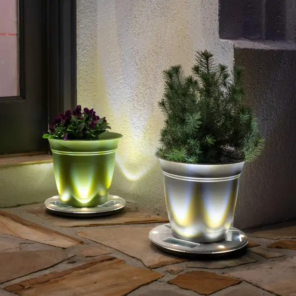 Solar Uplight Planter Base - 10.5 Inch - Image 3
