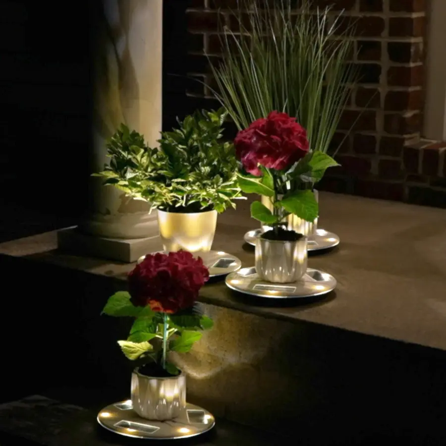 Solar Uplight Planter Base - 10.5 Inch - Image 8