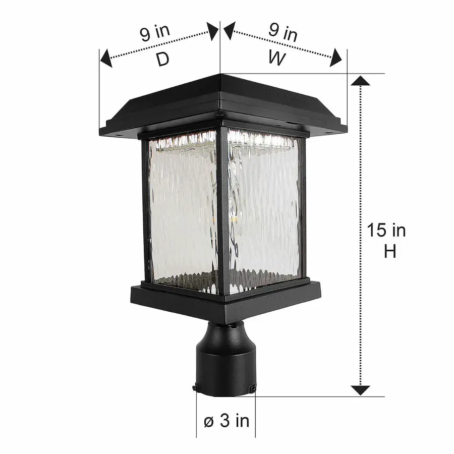 Aspen Solar Post Light - Modern Design with 3" Fitter - Image 10
