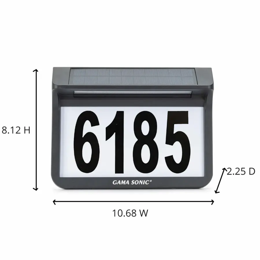 Solar Address Wall Plaque Light with Ground Stakes - Image 8
