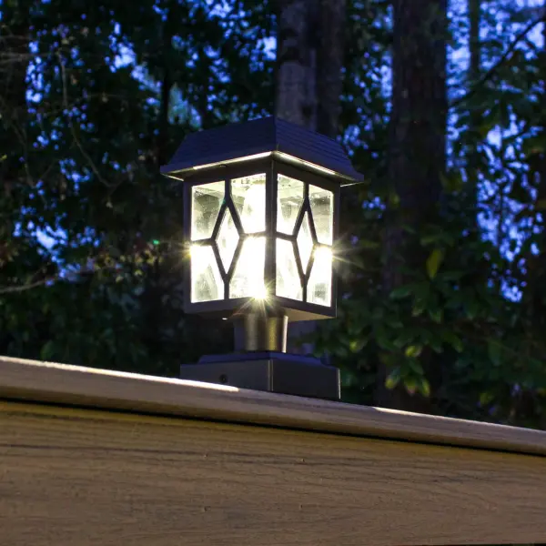Luna II Solar Post Cap Light - Black 2-Pack - Image 12
