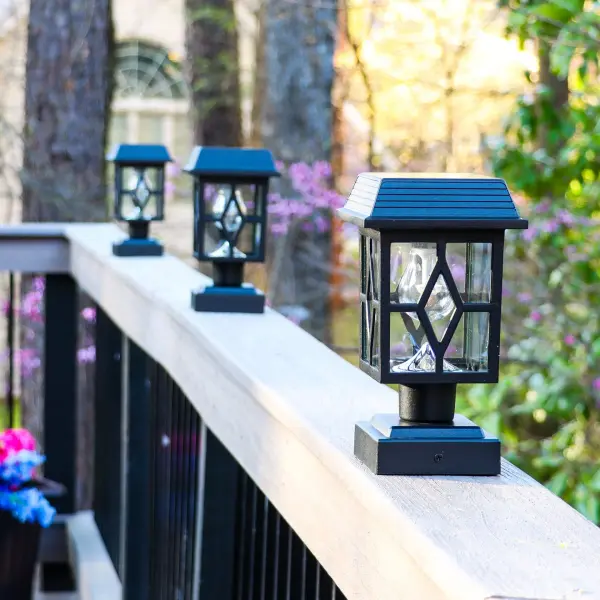 Luna II Solar Post Cap Light - Black 2-Pack - Image 13