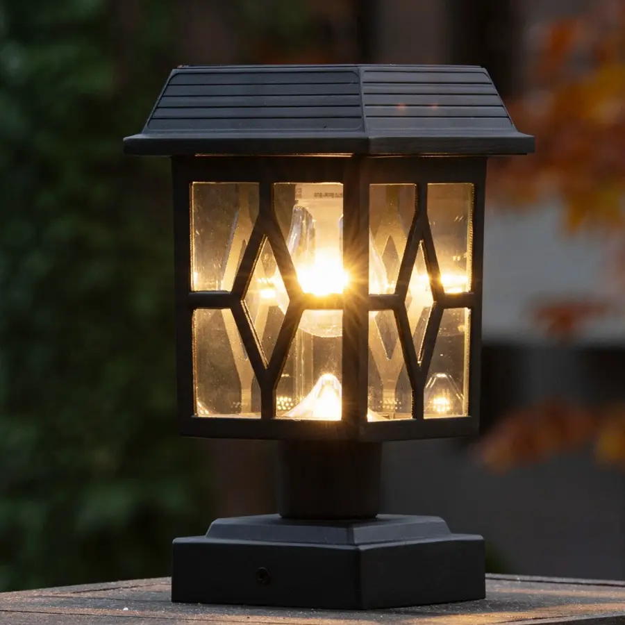Luna II Solar Post Cap Light - Black 2-Pack - Image 10