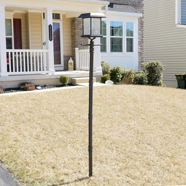Aspen Solar Lamp Post with Planter & EZ Anchor - Image 3
