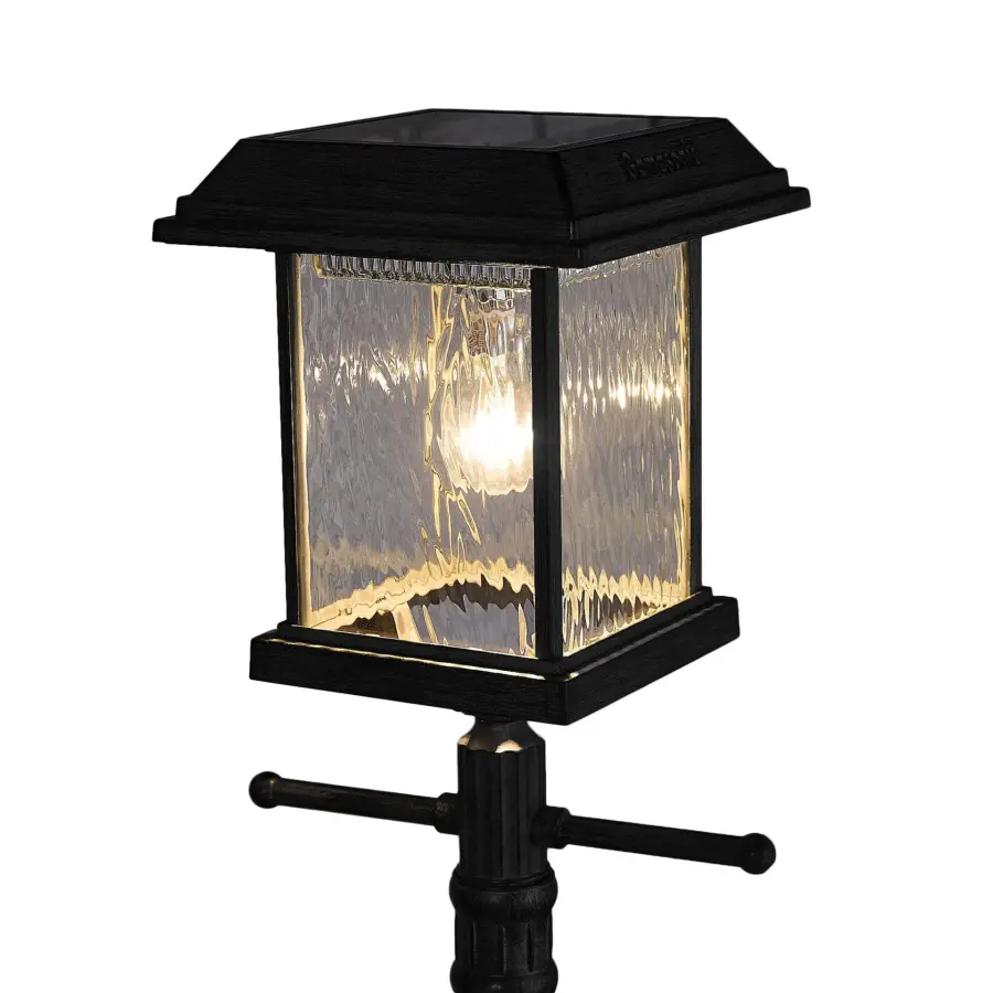 Aspen Solar Lamp Post with Planter & EZ Anchor - Image 4