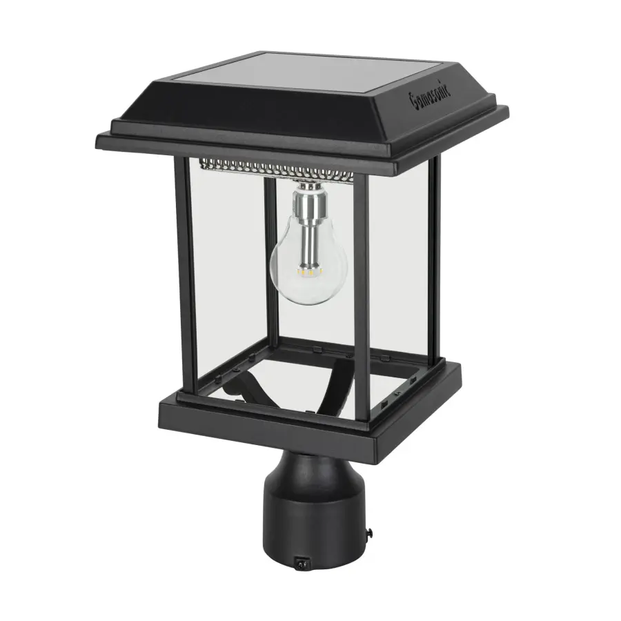Aspen II LED Solar Post Light with 3" Fitter - Image 1