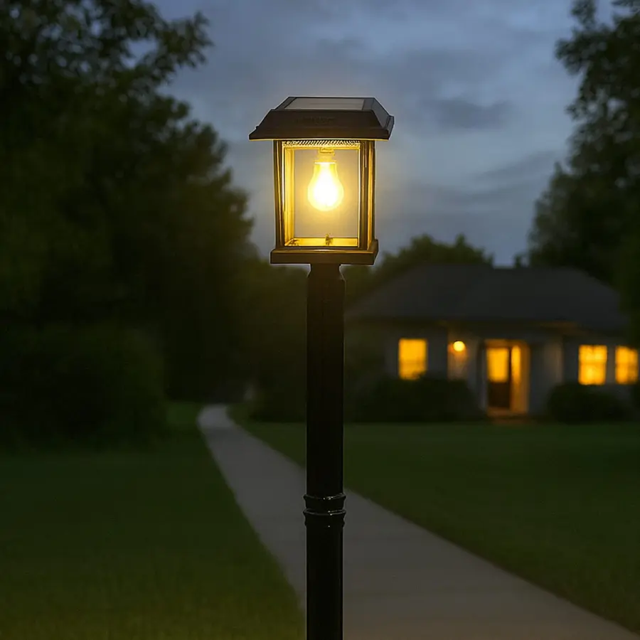 Aspen II LED Solar Post Light with 3" Fitter - Image 2