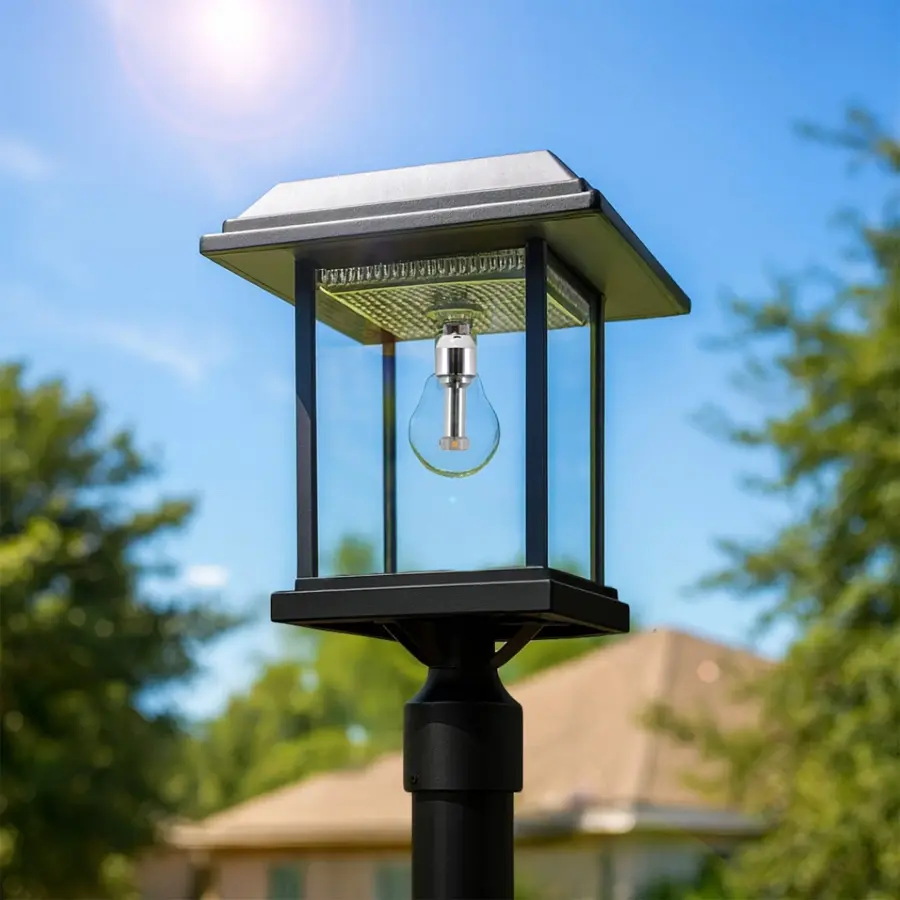 Aspen II LED Solar Post Light with 3" Fitter - Image 3