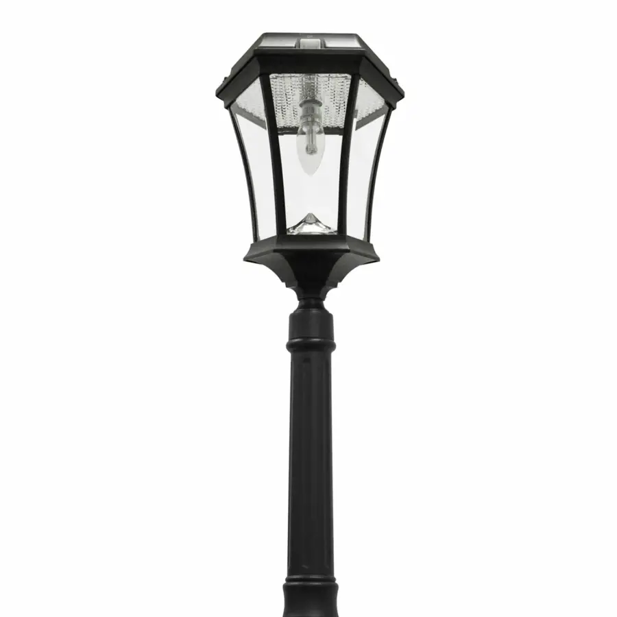 Victorian Bulb Solar Lamp Post with LED Light Bulb - Single Lamp - Image 5