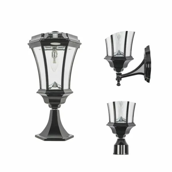 This versatile solar-powered light combines 19th-century charm with modern motion sensor technology. Features three mounting options, weather-resistant cast aluminum construction, and automatic dusk-to-dawn operation with motion-activated brightness.