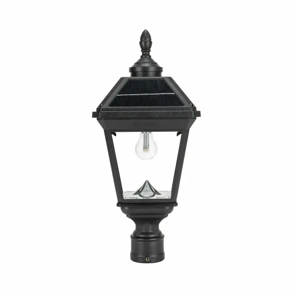 The Imperial Bulb II combines 19th-century lamp styling with cutting-edge solar technology. Features 180-lumen output, weather-resistant resin construction, and customizable finials for elegant outdoor illumination.