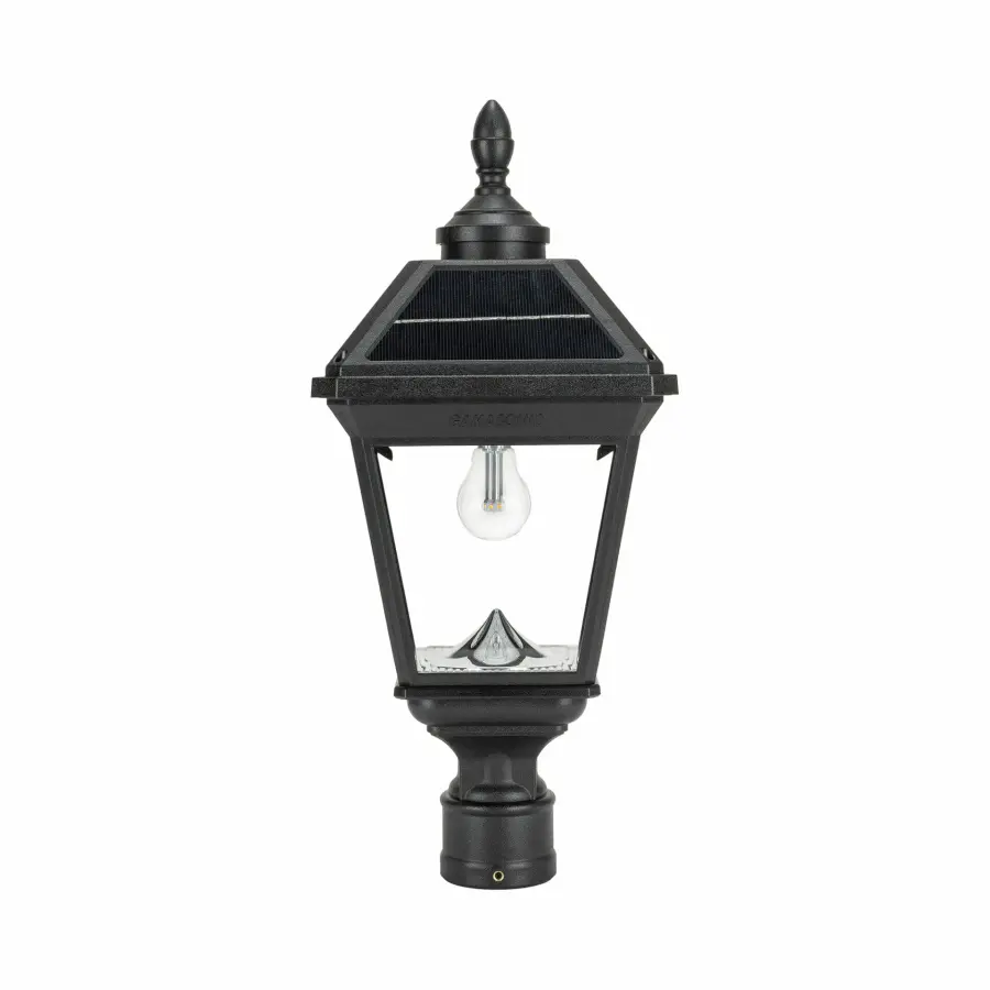 Imperial Bulb II Solar Post Light with 3" Fitter - Image 1