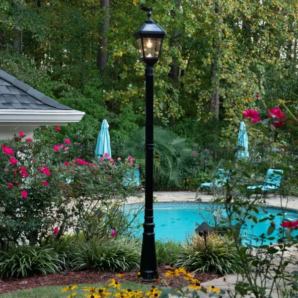 The Imperial Bulb II combines 19th-century lamp styling with cutting-edge solar technology. Features 180-lumen output, weather-resistant resin construction, and customizable finials for elegant outdoor illumination. - alternate view