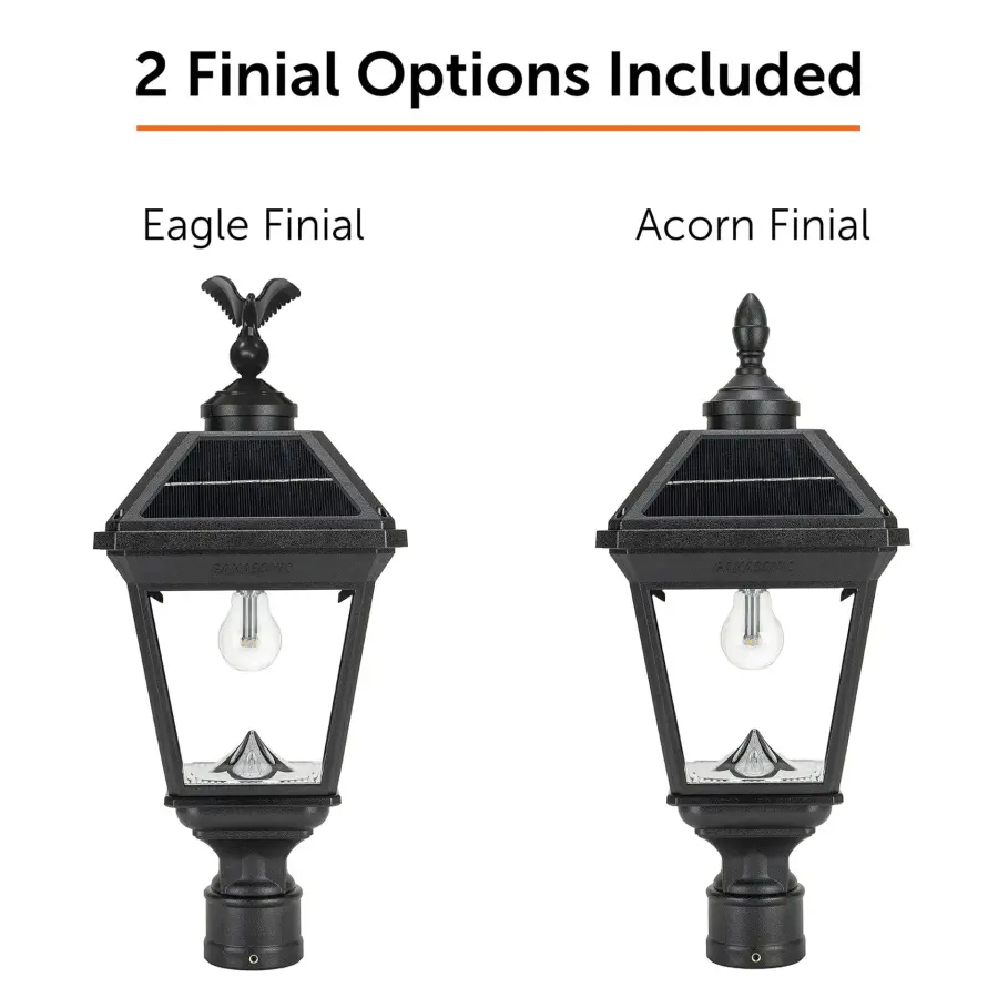 Imperial Bulb II Solar Post Light with 3" Fitter - Image 7