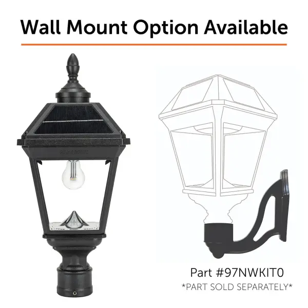 Imperial Bulb II Solar Post Light with 3" Fitter - Image 9