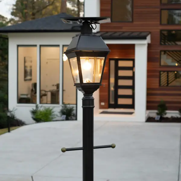The Imperial Bulb ATS combines commercial durability with innovative solar technology. Features automatic tracking system, 550-lumen output, and weather-resistant construction ideal for parking lots, walkways, and community spaces. - alternate view