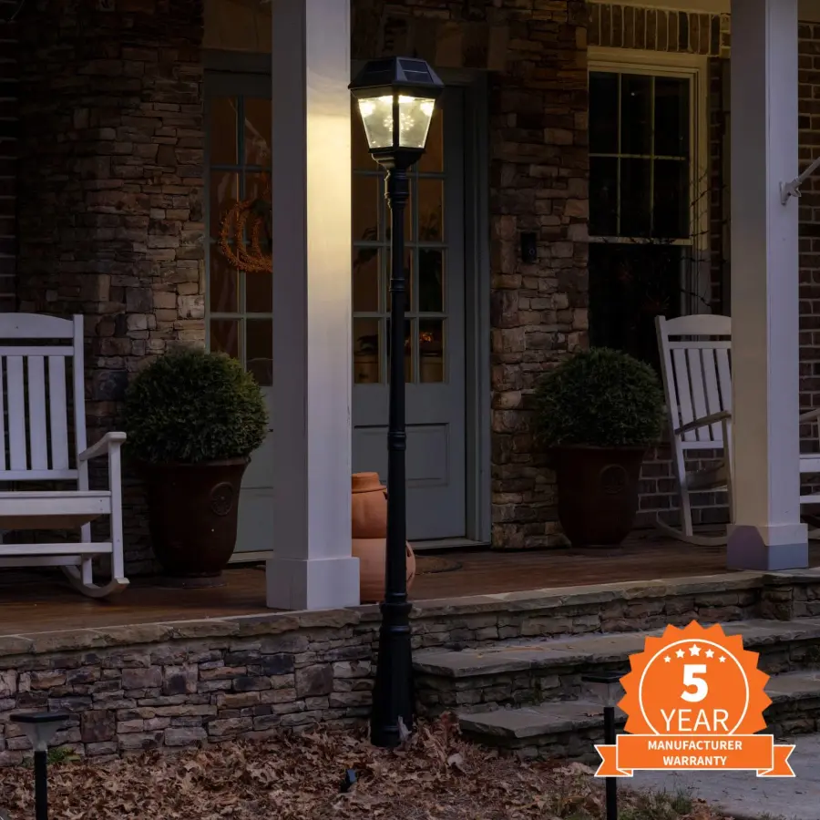 Imperial III Commercial Solar Post Light with Dual Color - Image 2