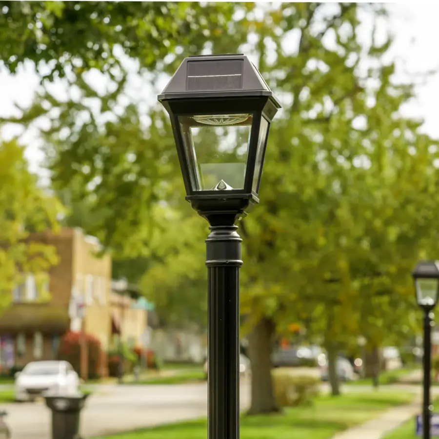 Imperial III Commercial Solar Post Light with Dual Color - Image 4