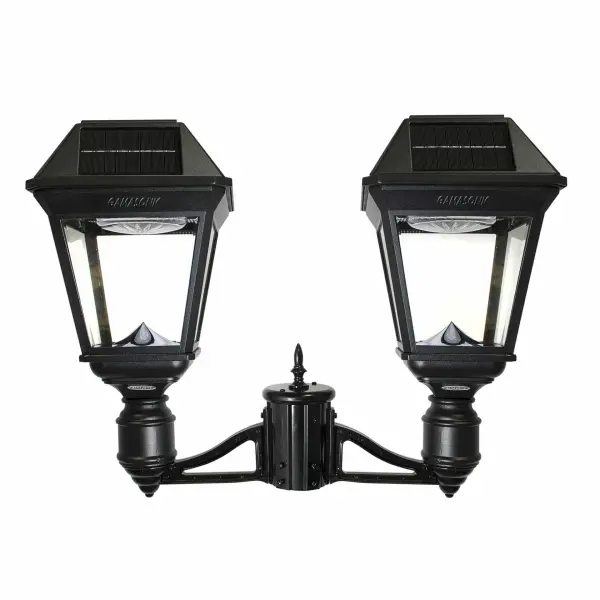 The Imperial III delivers professional-grade outdoor lighting with dual-head design for wider coverage. Solar-powered with adjustable color temperature (2700K-6000K), weather-resistant construction, and easy 3" fitter installation.