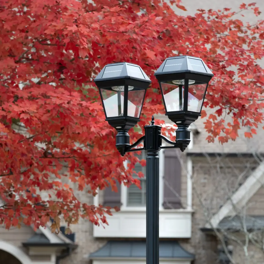 Imperial III Commercial Solar Double Post Light - Image 3