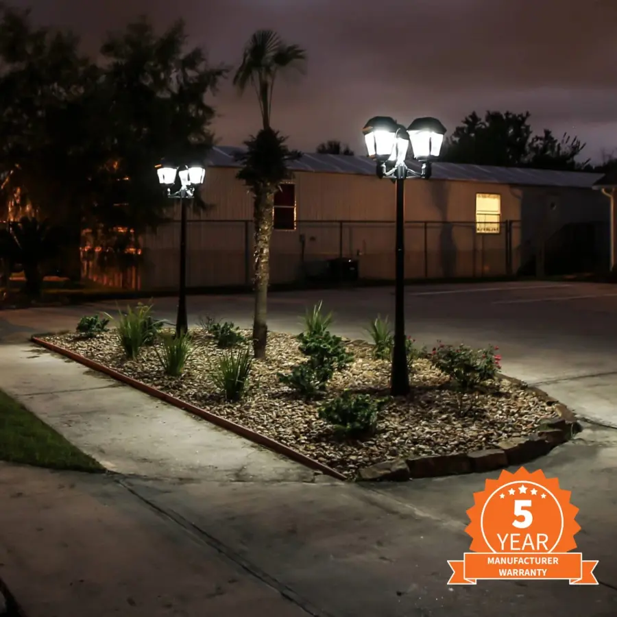 Imperial III Commercial Solar Triple Post Light - Image 2