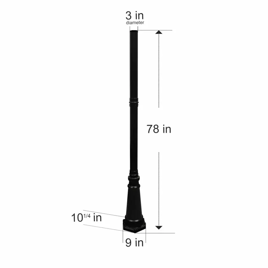 Imperial 6.5 FT Lamp Post - 3" Fitter - Image 3
