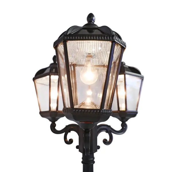 Royal Bulb Solar Triple Lamp Post with Patented Solar Light Bulb - Image 4