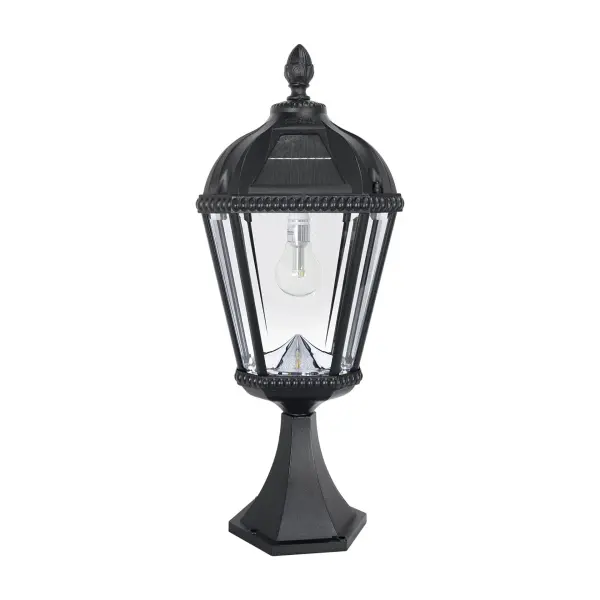 The Royal Bulb combines timeless architectural elegance with modern solar efficiency. Features 360-degree illumination at 150 lumens, weather-resistant cast aluminum construction, and runs up to 2 nights per charge with no wiring required.