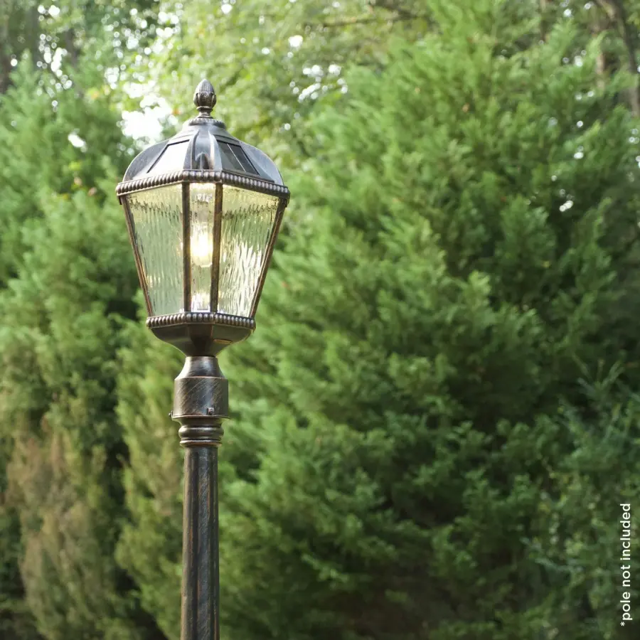 Royal Bulb Solar Post Light with GS Solar LED Bulb - Image 6